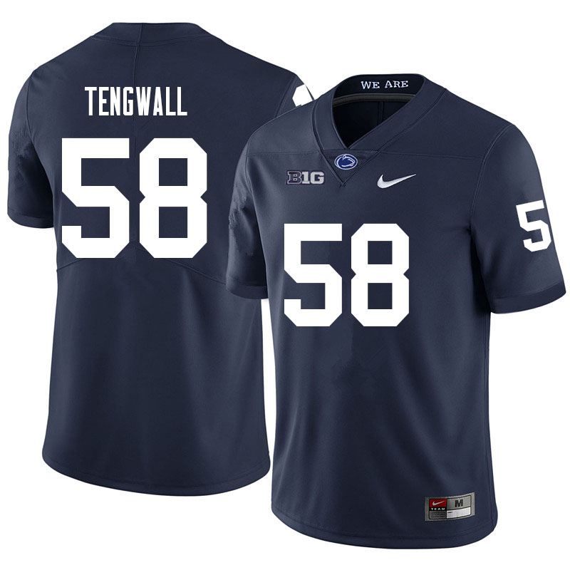 NCAA Nike Men's Penn State Nittany Lions Landon Tengwall #58 College Football Authentic Navy Stitched Jersey BYU6898LD
